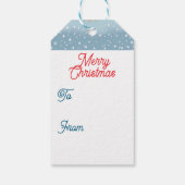 キュートお洒落ハイランドカウクリスマス ギフトタグ (裏面)