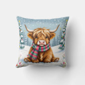 キュートお洒落ハイランドカウクリスマス クッション (裏面)