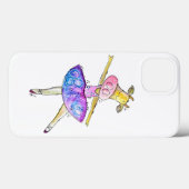 キュートお洒落バレリーナ牛 Case-Mate iPhoneケース (裏面 (横))