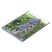 キュートお洒落バードハウスアートジャーナル ノートブック (左側)