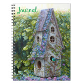 キュートお洒落バードハウスアートジャーナル ノートブック (正面)