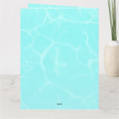 キュートお洒落フローラユニコーンガーリー子供の誕生日 カード (裏面)