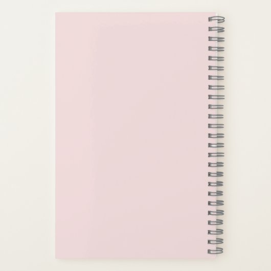 キュートお洒落ブラウンポニースクリプトネーム馬 ノートブック (裏面)