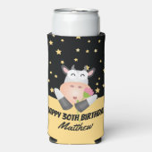 キュートお洒落ホーリーカウズハッピーバースデーパーティー スリム缶クーラー (Seltzer正面)