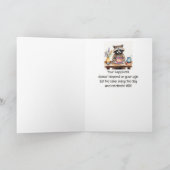 キュートお洒落ラクーン誕生日食べザケーキ シーズンカード (内部)