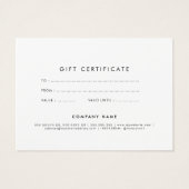 キュートお洒落レインボー商品券 (裏面)