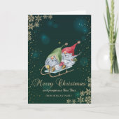 キュートお洒落格言ズレー雪の結晶 シーズンカード (正面)