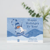 キュートお洒落格言ハッピーホリデイズ サンキューカード (スタンド正面)