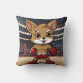 キュートかわいいカヨテボクサー クッション (正面)