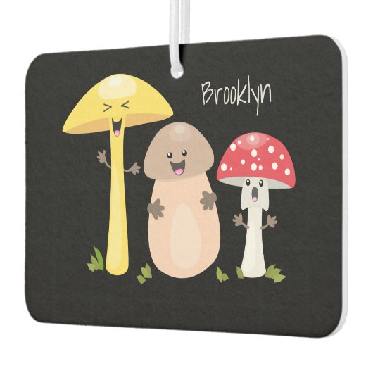 キュートかわいいキノコ菌糸状菌 カーエアーフレッシュナー (左)