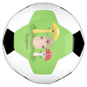 キュートかわいいキノコ菌糸状菌 サッカーボール (回転)