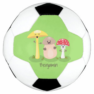 キュートかわいいキノコ菌糸状菌 サッカーボール