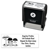 キュートかわいいキノコ菌糸状菌 セルフインキングスタンプ (インサイチュ)