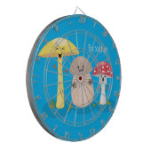 キュートかわいいキノコ菌糸状菌 ダーツボード (正面左)