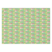 キュートかわいいキノコ菌糸状菌 テーブルクロス (正面(横))