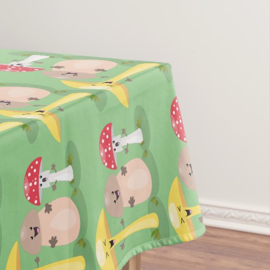 キュートかわいいキノコ菌糸状菌 テーブルクロス (インサイチュ)