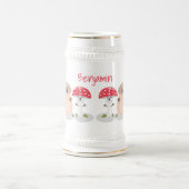 キュートかわいいキノコ菌糸状菌 ビールジョッキ (中央)