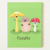 キュートかわいいキノコ菌糸状菌 プランナー手帳 (裏面)