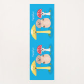 キュートかわいいキノコ菌糸状菌 ヨガマット (正面)