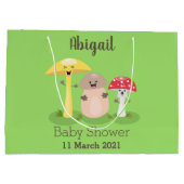 キュートかわいいキノコ菌糸状菌 ラージペーパーバッグ (裏面)