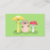 キュートかわいいキノコ菌糸状菌 名刺 (裏面)