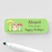 キュートかわいいキノコ菌糸状菌 名札 (インサイチュ)