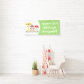 キュートかわいいキノコ菌糸状菌 横断幕 (インサイチュ)