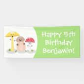 キュートかわいいキノコ菌糸状菌 横断幕 (横)