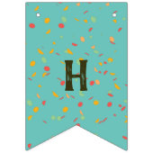 キュートかわいいタコハッピーバースデー バンティングフラッグ (第2の旗)