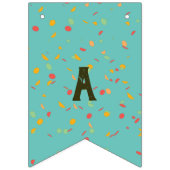 キュートかわいいタコハッピーバースデー バンティングフラッグ (第3の旗)