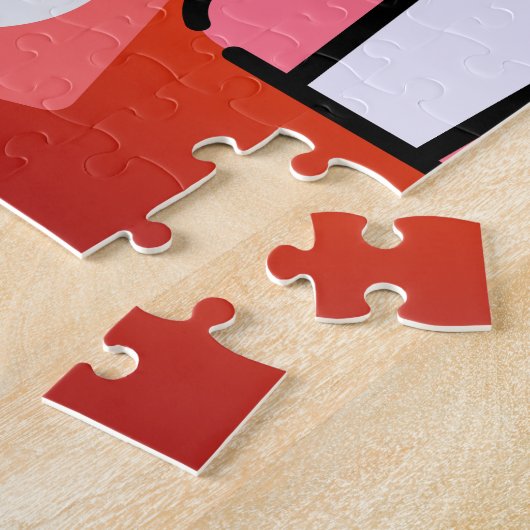 キュートかわいいポップコーン ジグソーパズル (側面)