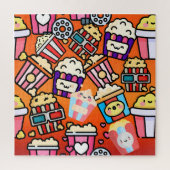 キュートかわいいポップコーン ジグソーパズル (縦)