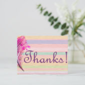 キュートかわいらしありがとう ポストカード (スタンド正面)