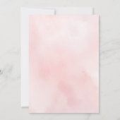 キュートかわいらしバレリーナスバレエ誕生日パーティー 招待状 (裏面)