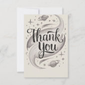 キュートかわいらし星空 サンキューカード (正面)