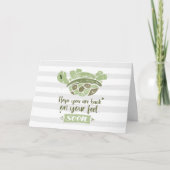 キュートが早く元気になるあなたは足に戻る カード (正面)