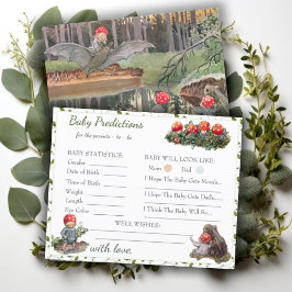 キュートきのこのウッドランド赤ちゃんシャワー予測ゲーム