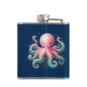 キュートきらびやかなタコカスタムモノグラム フラスク (裏面)