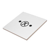 キュートくまベアカオモジエモティコン日本の文字アート タイル (側面)