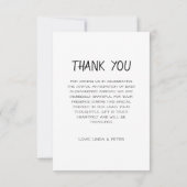 キュートこ来この太陽の赤ちゃんシャワー サンキューカード (裏面)