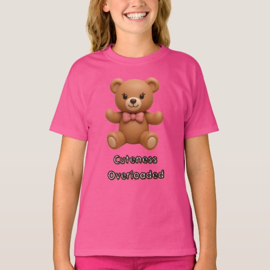 キュートさオーバーロード テディベア Tシャツ (正面)