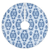 キュートしぼりクリスマス日本の絞り染め ブラッシュドポリエステルツリースカート (正面)