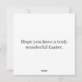 キュートすごいイースターバニーウサギ シーズンカード (裏面)