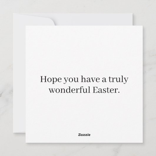 キュートすごいイースターバニーウサギ シーズンカード (裏面)