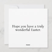 キュートすごいイースターバニーウサギ シーズンカード (裏面)