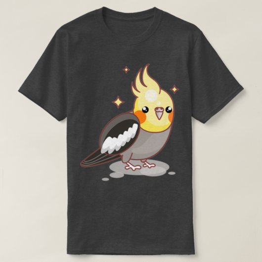 キュートすごいコクチエルオウム Tシャツ (デザイン正面)