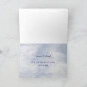 キュートすごいユニコーンランニング誕生日ズインザサンライズ カード (内部)