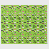 キュートすしキッズ1歳の誕生日パーティー ラッピングペーパー (フラット)