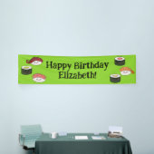 キュートすしキッズ1歳の誕生日パーティー 横断幕 (トレードショー)