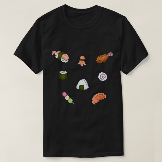 キュートすしコレクション Tシャツ (デザイン正面)